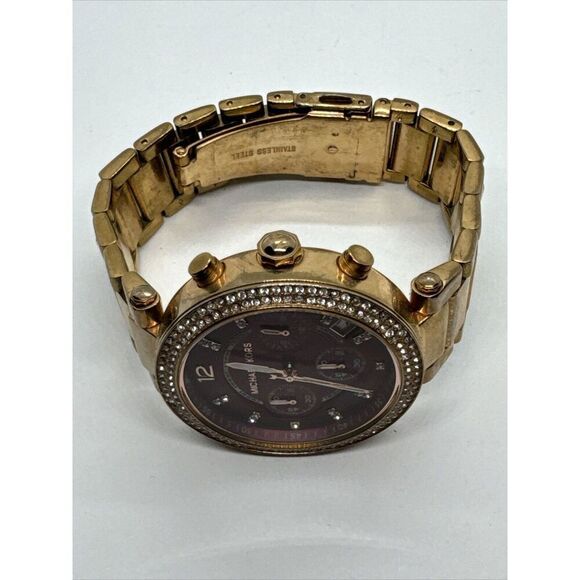 Michael Kors MK6106 Women's Gold Stainless Steel Analog Dial Quartz Watch JNA640 - Picture 6 of 11